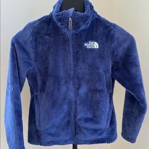 The North Face Girl's Osolita Fleece 'Cave Blue' Jacket